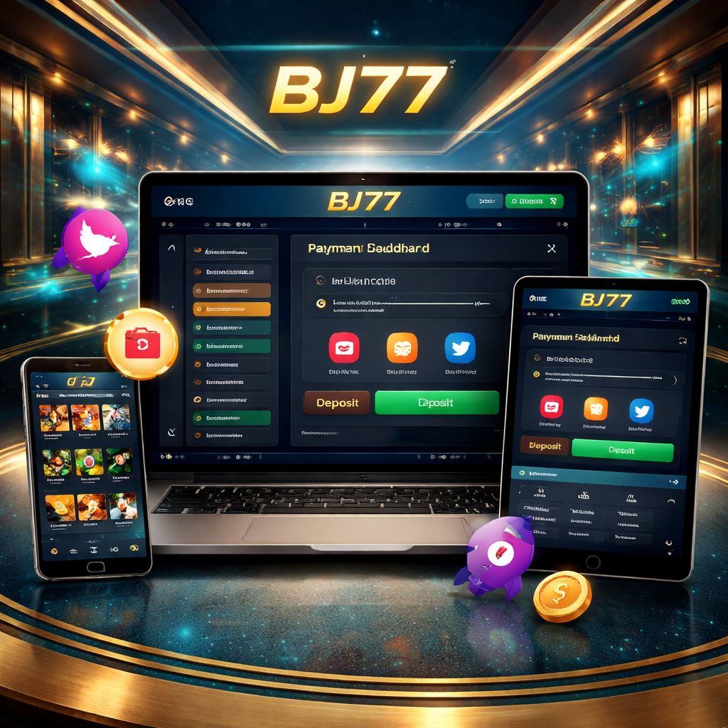BJ77 লাইভ ক্যাসিনো এবং ওয়ালেট পেমেন্ট ইন্টারফেস একটি আধুনিক ডিভাইসে